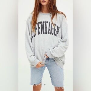 Free People Original Retro Brand Classic Crew Sweatshirt. NWT. Copenhagen